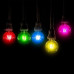 LED lámpa , égő , izzószálas hatás , filament , kisgömb , E27 foglalat , G45 , 2 Watt , piros