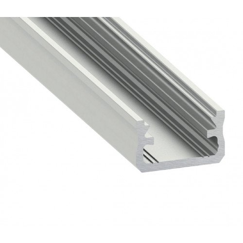 Alumínium U profil LED szalaghoz , 1 méter/db , MATT fedővel , CLICK , LUMINES TYPE A