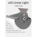 LED csarnokvilágító , 40 Watt , 120 cm , 150 lm/W , IP65 , kompakt vízzáró armatúra , állítható sugárzási szög, hideg fehér