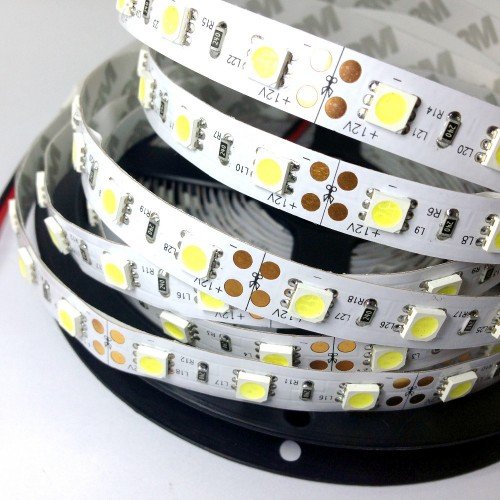LED szalag , 5050 , 60 led/m , 14,4W/m , természetes fehér