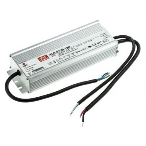 LED tápegység , Mean Well , HLG-320H-24A , 24 Volt , 320 Watt , IP65