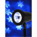 Led projektor , beltéri/kültéri , hideg fehér , mozgó hópehely vetítéssel , IP44