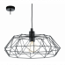 LED lámpa függeszték , mennyezeti , E27 , acél , fekete , EGLO , CARLTON 2 , 49487