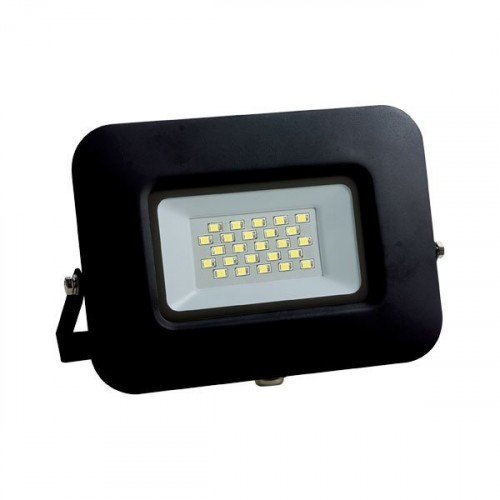 LED reflektor , 20 Watt , Ultra Slim , természetes fehér , Epistar chip , 5 év garancia , fekete