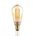 LED lámpa , égő , izzószálas hatás , filament , E27 foglalat , Edison , 4 Watt , meleg fehér , borostyán sárga
