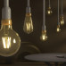 LED lámpa , égő , INNR , izzószálas hatás , filament , E27 , G105 , 4.2 Watt , borostyán sárga , meleg fehér , dimmelhető , Philips Hue kompatibilis