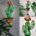 LED dekoráció , napelemes , földbe leszúrható , kaktusz , meleg fehér , IP44 , EGLO , 48714