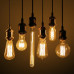 LED lámpa függeszték , E27 , nikkel , vintage , EMOS