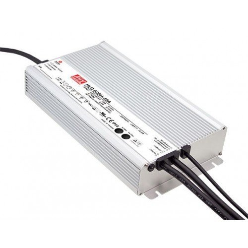 LED tápegység , Mean Well , HLG-600H-12A , 12 Volt , 600 Watt , IP65