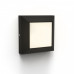 LED lámpatest , oldalfali , 4W , meleg fehér , matt fekete , kültéri , IP54 , LUTEC , HELENA