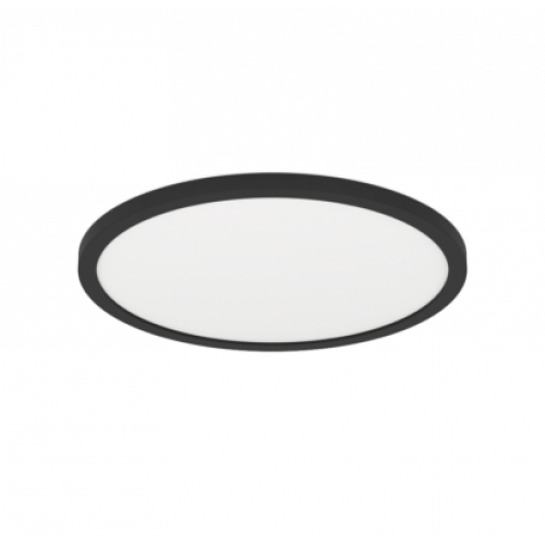 LED panel , 16.5W , RGB , CCT , dimmelhető , backlight effect , 42 cm , kerek , fekete , EGLO Connect.Z , Zigbee , ROVITO-Z , 900092