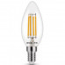 LED lámpa , égő , izzószálas hatás , filament  , E14 foglalat , C35  , 4 Watt , természetes fehér , 4000K , Asalite