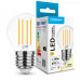 LED lámpa , égő , izzószálas hatás , filament  , E27 foglalat , G45 , 4 Watt  , természetes fehér , Modee