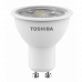 LED lámpa , égő , szpot ,  GU10 foglalat , 5.5 Watt , 38° , természetes fehér , TOSHIBA , 5 év garancia