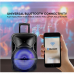 RGB Bluetooth hangszóró , party hangfal LED világítással , mikrofonnal , távirányítóval , gurulós , 37 watt , USB , tölthető , 60 x 37 cm
