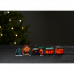 LED dekoráció , beltéri , karácsonyi vonat szett , elemes , 4 db LED , 12 db , meleg fehér , EGLO