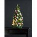 Led dekoráció , karácsonyfa , 42LED , 65cm , ezüst és rózsaszín , elemes , meleg fehér , EGLO , NOEL