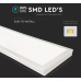 LED panel , 1200 x 300 mm , 36 Watt , 4400 lm , süllyesztett/falon kívüli , 2in1 , univerzális , természetes fehér