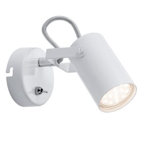 IZZY SPOT 1xGU10 FEHÉR KAPCSOLÓVAL