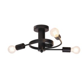 TWIST CSILLÁR 3XE27 FEKETE