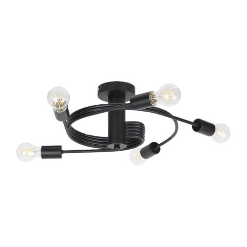 TWIST CSILLÁR 5XE27 FEKETE