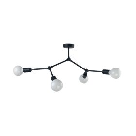 ARTE CSILLÁR 4XE27 FEKETE