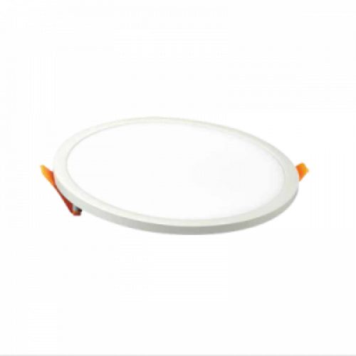 LED panel , Slim , keret nélküli , 22 W , süllyesztett , kerek , természetes fehér