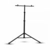 Három lábú állvány LED reflektorhoz , 2 fejes tripod , fekete