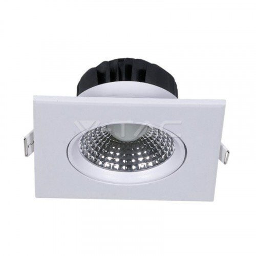 LED panel , mélysugárzó , 5W , süllyesztett , négyzet , természetes fehér