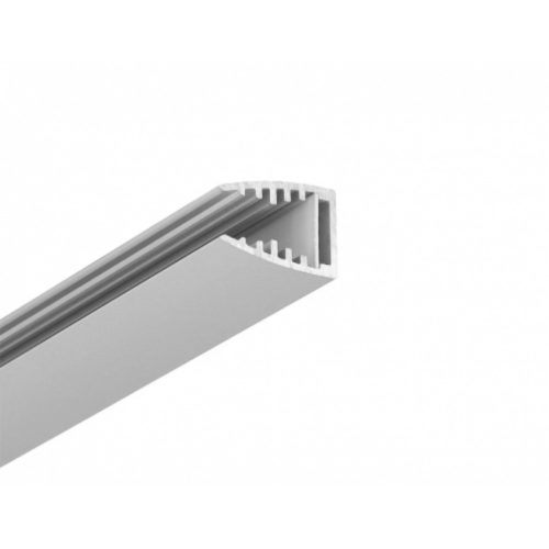 Alumínium U profil LED szalaghoz , 2 méter/db , eloxált , üveghez és plexihez , élvilágításhoz , MIKRO10