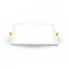   LED panel , Slim , keret nélküli , 8 W , süllyesztett , négyzet , természetes fehér
