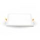 LED panel , Slim , keret nélküli , 8 W , süllyesztett , négyzet , meleg fehér