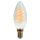 LED lámpa , égő , izzószálas hatás , filament , csavart , gyertya , E14 foglalat , 4 Watt , meleg fehér , opál