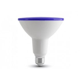   LED lámpa , égő , spot , E27 foglalat , PAR38 , 15 Watt , kék , IP65