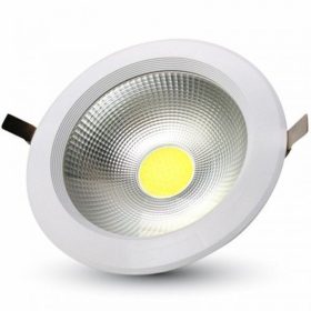   LED fényvető , mélysugárzó , 30 Watt , LUX , 120 lm/W , kerek , hideg fehér