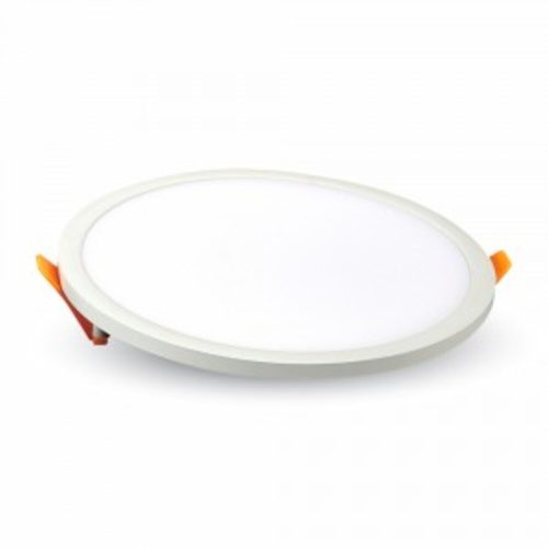 LED panel , Slim , keret nélküli , 8 W , süllyesztett , kerek , természetes fehér