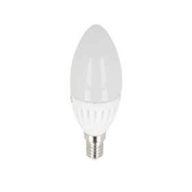   LED lámpa , égő , gyertya , E14 foglalat , 9 Watt , 220° , meleg fehér