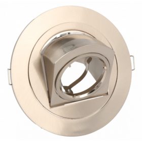   Beépíthető spot keret , lámpatest , MR16 , 45° , szatén , billenthető