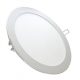 LED panel , 12W , süllyesztett , kerek , hideg fehér , Prémium