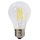 LED lámpa , égő , izzószálas hatás , filament , körte , E27 foglalat , 6 Watt , meleg fehér, dimmelhető
