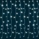 Led fényfüggöny , beltéri , 168 db LED , 1.2 m , 12 füzér , hideg fehér