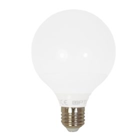   LED lámpa , égő , gömb , G95 , E27 foglalat , 12 Watt , meleg fehér