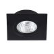 Beépíthető spot keret , lámpatest , MR16 , DALLA CT-DTL50-B , négyzet , fekete , billenthető