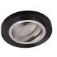 Beépíthető spot keret , lámpatest , MR16 , MORTA CT-DTO50-B , kerek , fekete , ezüst , billenthető
