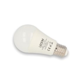   LED lámpa , égő , körte ,  E27 foglalat , 12 Watt , természetes fehér , LEDOM