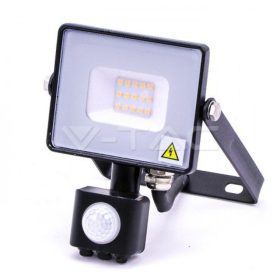   LED reflektor , 10 Watt , mozgásérzékelős , hideg fehér , SAMSUNG chip , 5 év garancia , IP65 , fekete