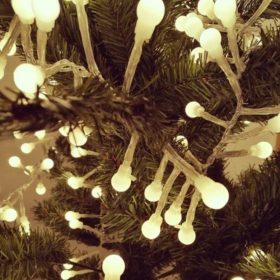   Led fényfüzér , beltéri/kültéri , 480 db LED , 5 m , INDA , meleg fehér , inda , 8 programos , IP44