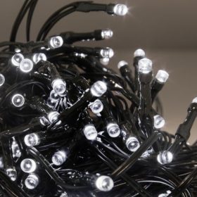   Led fényfüzér , beltéri , 120 db LED , 12 m , hideg fehér