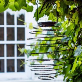   LED dekoráció , kültéri , napelemes , méhkas , 15 db LED , meleg fehér , fekete