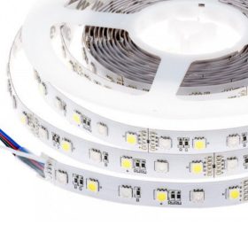   LED szalag , 5050 , 60 led/m , 14.4 W/m , RGBW , 10 mm , W = természetes fehér , IP65